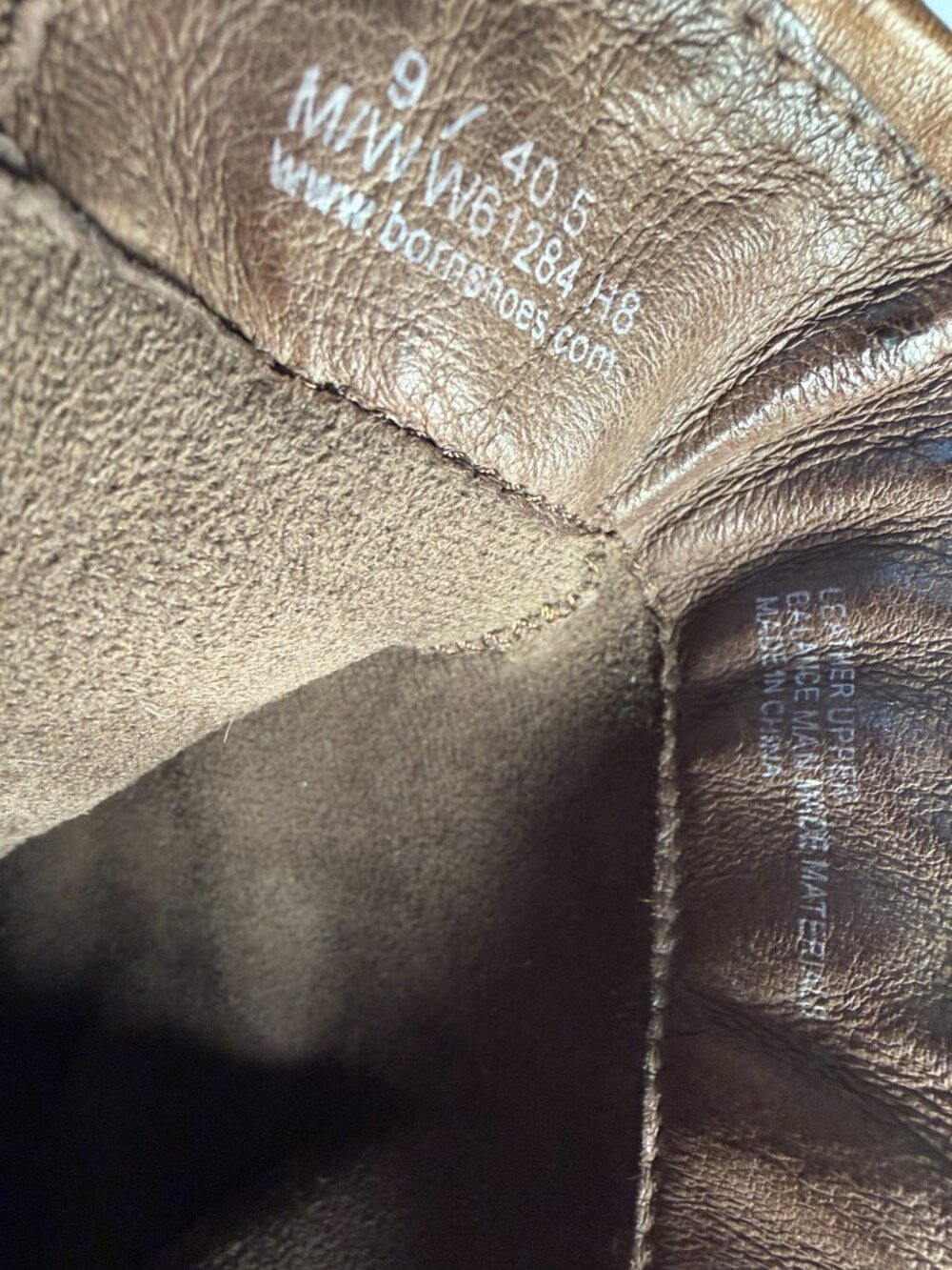 WOMEN'S SIZE 9 Born Brown Leather Boots - Picture 7 of 16